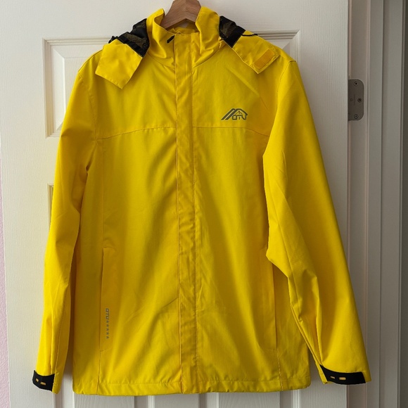 OTU Waterproof Raincoat - Bright Yellow Size S - Picture 3 of 14